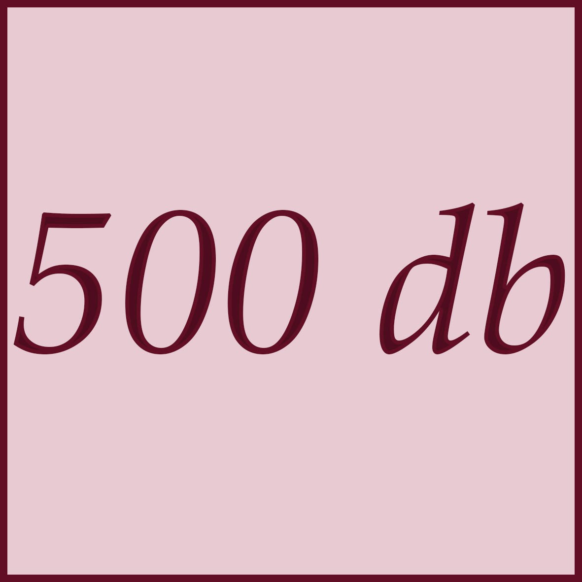 Bildnummer: 500 db