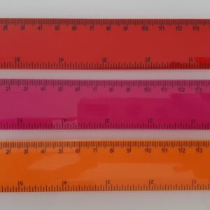 Műanyag vonalzó 15 cm